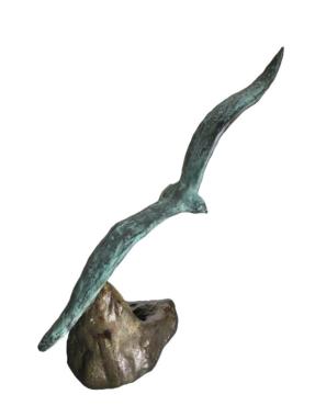 Oiseau de mer Sculpture Bronze Gabriel Diana