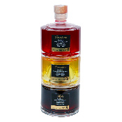 Liqueur de la Casinca : Coffret 3 bouteilles empilables Myrte, Clémentine, Framboise 60 Cl