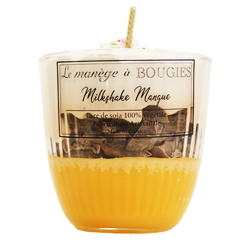 Bougie Milkshake Mangue Le Manège à bougies 230 g