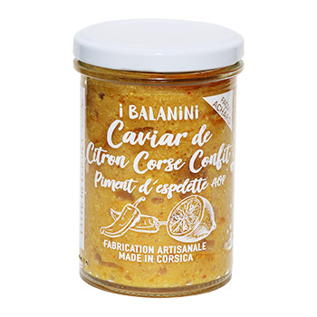 Caviar de Citron Corse confit piment d'Espelette I Balanini 180 gr