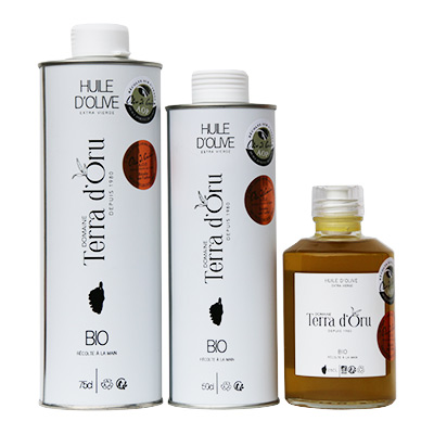 Les huiles d'olive Bio du Domaine Terra d'Oru
