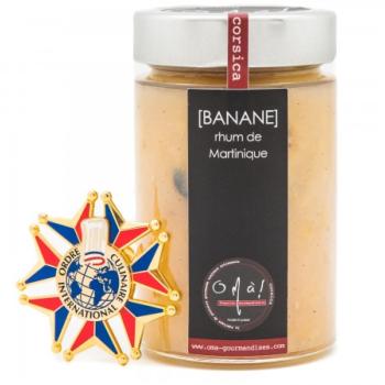 Confiture Banane, rhum de Martinique O mà!