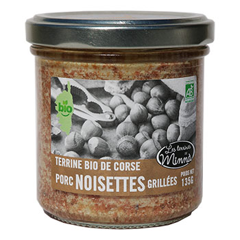 Terrine de Porc et noisettes grillées BIO Minnà 135 gr