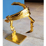 Bandeau Corse doré Sculpture Bronze Gabriel Diana