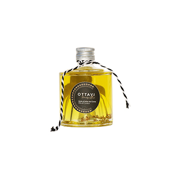 Huile d'olive vierge extra AOP "mignonette" Ottavi paillettes d'or 5cl