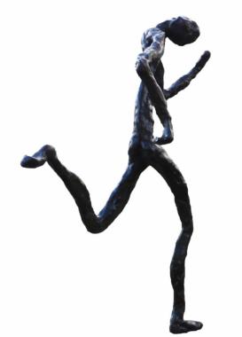 L'Homme qui court Sculpture Bronze Gabriel Diana