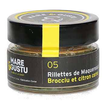 RILLETTES DE MAQUEREAU, Brocciu et citron Mare&Gustu