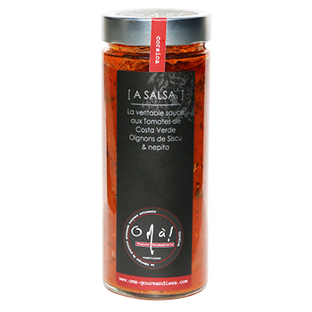 A Salsa , sauce tomate de Costa Verde , oignons de Siscu O mà! 