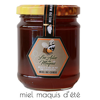 Miel Maquis milieu d'été Les Ailes du Maquis 250 g