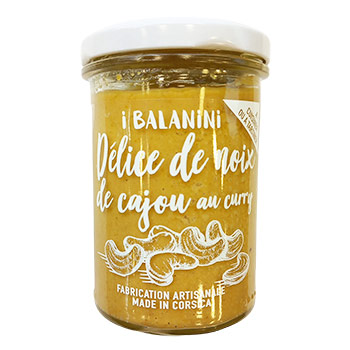 Délice de Noix de cajou au curry I Balanini 180 gr