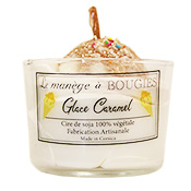 Bougie Glace Caramel Le Manège à bougies 120 g